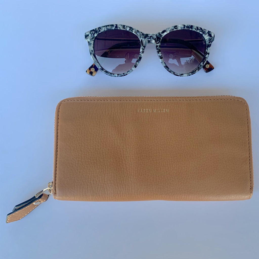 Karen Miller Large Leather Wallet Or Purse